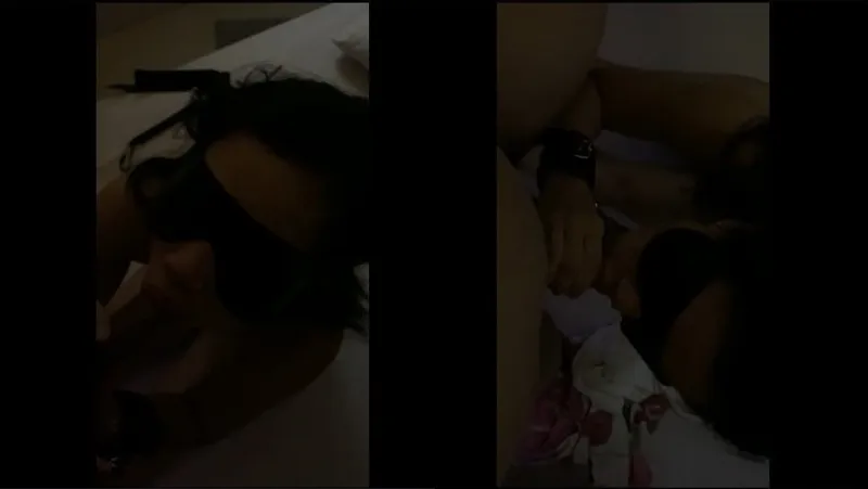 Lần đầu em bịt mắt mút cu